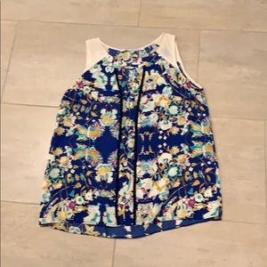 Fun floral silky blouse